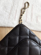 Load image into Gallery viewer, Chanel 17c Black Caviar Mini Rectangle Gold Hw