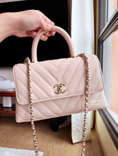 Load image into Gallery viewer, Chanel 20A Baby Pink Coco Handle Small Caviar Gold Hw