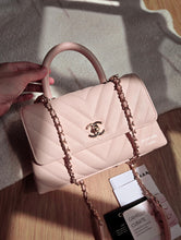 Load image into Gallery viewer, Chanel 20A Baby Pink Coco Handle Small Caviar Gold Hw