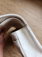 Load image into Gallery viewer, Chanel Classic Small Flap White Caviar 24k Gold