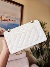 Load image into Gallery viewer, Chanel Classic Small Flap White Caviar 24k Gold