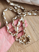 Load image into Gallery viewer, Chanel Classic Small Flap White Caviar 24k Gold