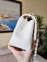 Load image into Gallery viewer, Chanel 17c Ivory Mini Square Gold Hardware