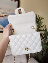 Load image into Gallery viewer, Chanel 17c Ivory Mini Square Gold Hardware