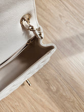Load image into Gallery viewer, Chanel 17c Ivory Mini Square Gold Hardware