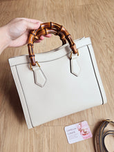 Load image into Gallery viewer, Gucci Diana Tote S/M Ivory Bamboo Handle