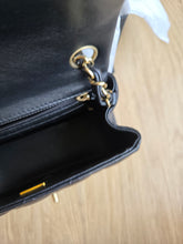 Load image into Gallery viewer, Chanel Mini Square Black Lambskin Champagne Gold Hardware
