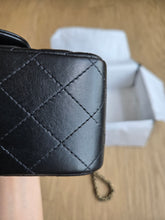 Load image into Gallery viewer, Chanel Mini Square Black Lambskin Champagne Gold Hardware