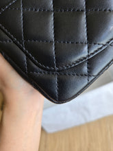 Load image into Gallery viewer, Chanel Mini Square Black Lambskin Champagne Gold Hardware