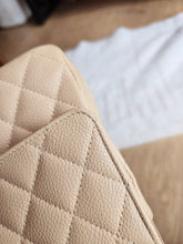 Load image into Gallery viewer, Chanel Classic Medium Flap Beige Clair Caviar Gold Hw