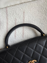 Load image into Gallery viewer, Chanel Kelly Small Vtg Black Caviar 24k Gold
