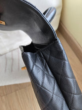 Load image into Gallery viewer, Chanel Kelly Small Vtg Black Caviar 24k Gold