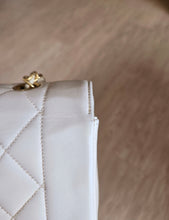 Load image into Gallery viewer, Chanel Ivory Beige Diana Small 24k Gold