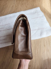 Load image into Gallery viewer, Chanel Chocolate Brown Vintage Straight Flap Bijoux Chain 24k Gold