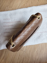 Load image into Gallery viewer, Chanel Chocolate Brown Vintage Straight Flap Bijoux Chain 24k Gold