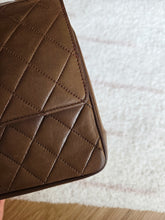 Load image into Gallery viewer, Chanel Chocolate Brown Vintage Straight Flap Bijoux Chain 24k Gold