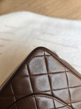 Load image into Gallery viewer, Chanel Chocolate Brown Vintage Straight Flap Bijoux Chain 24k Gold