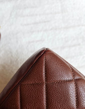 Load image into Gallery viewer, Chanel Chocolate Brown Caviar Small Square Flap 24k Gold