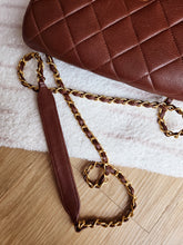 Load image into Gallery viewer, Chanel Chocolate Brown Caviar Small Square Flap 24k Gold