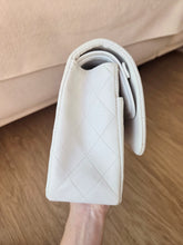 Load image into Gallery viewer, Chanel Classic Medium Flap White Vintage 24k Gold