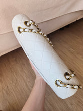 Load image into Gallery viewer, Chanel Classic Medium Flap White Vintage 24k Gold