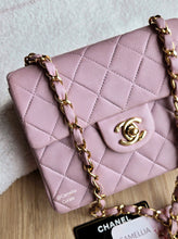 Load image into Gallery viewer, Chanel Lilac Mini Square Vtg 24k Gold