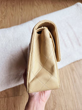 Load image into Gallery viewer, Chanel Small Classic Flap Dark Beige Vintage 24k Gold