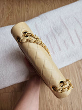 Load image into Gallery viewer, Chanel Small Classic Flap Dark Beige Vintage 24k Gold