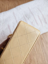 Load image into Gallery viewer, Chanel Small Classic Flap Dark Beige Vintage 24k Gold