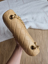 Load image into Gallery viewer, Chanel Dark Beige Small Classic Flap Vtg 24k Gold