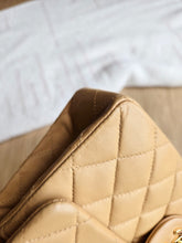 Load image into Gallery viewer, Chanel Dark Beige Small Classic Flap Vtg 24k Gold