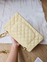 Load image into Gallery viewer, Chanel Classic Beige Clair Medium Flap Caviar 24k Gold