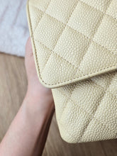 Load image into Gallery viewer, Chanel Classic Beige Clair Medium Flap Caviar 24k Gold