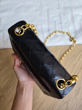 Load image into Gallery viewer, Chanel Bijoux Chain Mini Square Black Vtg 24k Gold