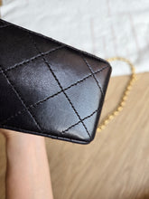 Load image into Gallery viewer, Chanel Bijoux Chain Mini Square Black Vtg 24k Gold