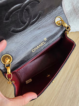Load image into Gallery viewer, Chanel Bijoux Chain Mini Square Black Vtg 24k Gold