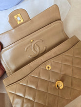 Load image into Gallery viewer, Chanel Mocha Dark Beige Small Classic Flap Vtg 24k Gold