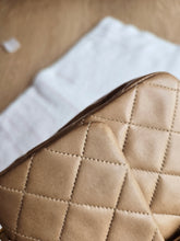 Load image into Gallery viewer, Chanel Mocha Dark Beige Small Classic Flap Vtg 24k Gold