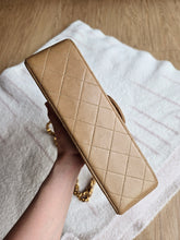 Load image into Gallery viewer, Chanel Mocha Dark Beige Small Classic Flap Vtg 24k Gold