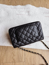 Load image into Gallery viewer, Chanel 17c Mini Rectangle Black Caviar Champagne Gold Hw