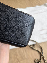 Load image into Gallery viewer, Chanel 17c Mini Rectangle Black Caviar Champagne Gold Hw