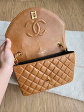 Load image into Gallery viewer, Chanel Caramel Half Moon Small Flap 24k Gold