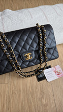 Load image into Gallery viewer, Chanel Classic Medium Flap Black Caviar 24k Gold