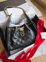 Load image into Gallery viewer, Chanel 25 Small Black Caviar Gold Hw