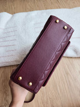 Load image into Gallery viewer, Chanel Burgundy Small Coco Handle Caviar Gold Hardware