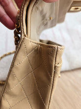 Load image into Gallery viewer, Chanel Small Classic Flap Dark Beige Vtg 24k Gold