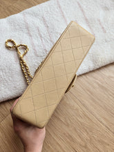 Load image into Gallery viewer, Chanel Small Classic Flap Dark Beige Vtg 24k Gold