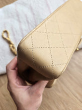 Load image into Gallery viewer, Chanel Small Classic Flap Dark Beige Vtg 24k Gold