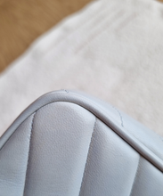 Load image into Gallery viewer, Chanel Baby Blue Mini Vintage Chevron 24k Gold