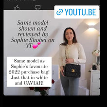 Load image into Gallery viewer, Chanel Square Flap Black Caviar Large CC 24k Gold